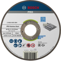 Круг відрізний Bosch Professional, для нержавіючої сталі, 125×2×22.23 mm (2.608.600.094)