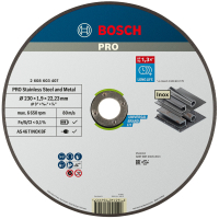 Круг відрізний Bosch Professional, для нержавіючої сталі та металу, 230×1.9×22.23 mm (2.608.603.407)