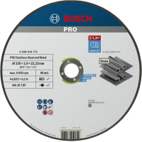 Круг відрізний Bosch Professional, для нержавіючої сталі та металу, 230×1.9×22.23 mm (2.608.619.773)