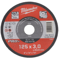Круг відрізний Milwaukee по металу, SC 41/125х3 PRO+, 125мм (4932451492)