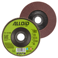 Круг зачистной Alloid лепестковый, торцевой, 125мм, зерно 180, T27 (FD-125180)