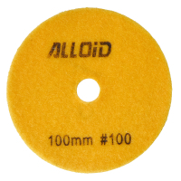 Круг зачистной Alloid Pro, алмазный, шлифовальный, на липучке, 100мм, зерно 100 (DD-63284)