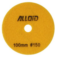 Круг зачистной Alloid Pro, алмазный, шлифовальный, на липучке, 100мм, зерно 150 (DD-63285)