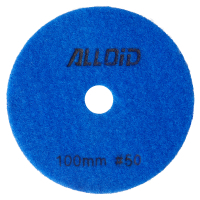 Круг зачистной Alloid Pro, алмазный, шлифовальный, на липучке, COMBS, 100мм, зерно 50 (DD-63377)
