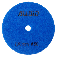 Круг зачистной Alloid Pro, алмазный, шлифовальный, на липучке, HEXAGON, 100мм, зерно 50 (DD-63385)