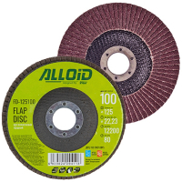 Круг зачистной Alloid торцевой, лепестковый, 125мм, зерно 100, T27 (FD-125100)