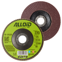 Круг зачистной Alloid торцевой, лепестковый, 125мм, зерно 220, T27 (FD-125220)