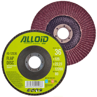 Круг зачистний Alloid торцевий, пелюстковий, 125мм, зерно 36, T27 (FD-12536)