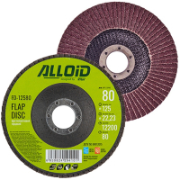 Круг зачистний Alloid торцевий, пелюстковий, 125мм, зерно 80, T27 (FD-12580)