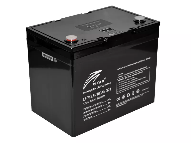 LiFePO4 aккумулятор Ritar LFP12.8V100AH (G24) G3 (BT)