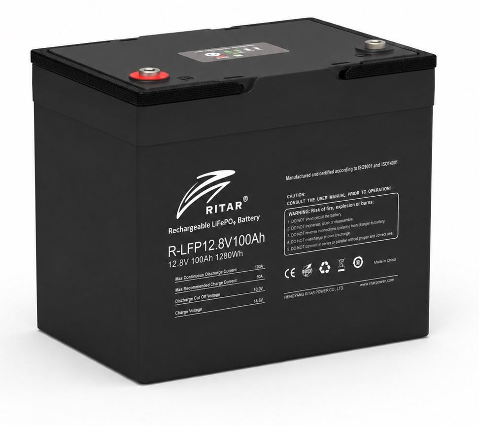 LiFePO4 aкумулятор Ritar LFP12.8V100AH (G24) G2 с функцией подогрева