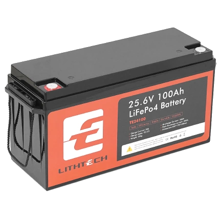 LITHTECH TE24100B 25.6В 100А•ч Bluetooth