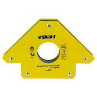 Магнит для сварки Sigma стрела 34кг 110x110мм (45, 90, 135°) (4270331)