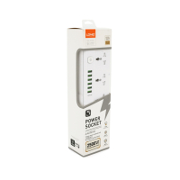 Мережевий фільтр живлення LDNIO SС5614, 5 роз, 6 USB, 2м, White (SС5614)