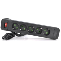 Мережевий фільтр живлення Meilepai F25, 5 роз EU Black (F25-Black)
