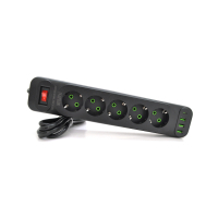 Мережевий фільтр живлення Meilepai F25U, 5 роз EU, 3USB Black (F25U-Black)