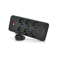 Мережевий фільтр живлення Meilepai F33, 6 роз EU Black (F33-Black)
