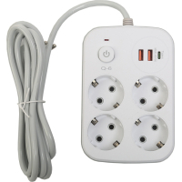 Мережевий фільтр живлення XoKo XK-SP-4-2-1-WH