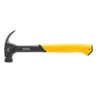 Молоток DeWALT CURVE-CLAW, цельнометаллический, 454 г, с гвоздодером (DWHT51002-0)