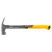Молоток DeWALT RIP-CLAW, цельнометаллический, 397 г, с прямым гвоздодером (DWHT51138-0)
