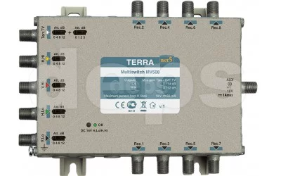 Мультисвіч TERRA MV508 — Мультисвічі з дистанційним живленням TERRA MV508, MV512, MV516