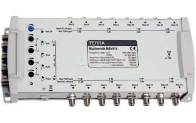 Мультисвічі з дистанційним живленням TERRA MSV908, MSV912, MSV916 MSV908