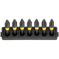 Набір біт DeWALT в касеті для Tough Case, FlexTorq, L = 25 мм, Рh2, 7 шт (DT70807)