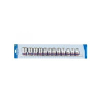 Набір торцевих головок KING TONY 1/2", шестигранних, 10-24 мм, 12 шт. (4312MR8)