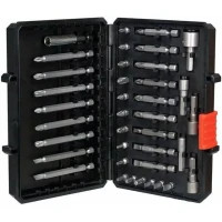 Набор бит Black&Decker PH0,PH1,SL4,SL6,Pz1,Pz2,Тx10,Тx20,L 25,50,75 мм,38 шт, кейс (A7202)