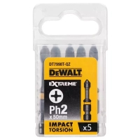 Набор бит DeWALT IMPACT TORSION, ударные, Philips, Ph2, L= 50 мм, 5 шт (DT7998T)