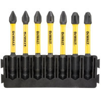 Набор бит DeWALT в касете для Tough Case, FlexTorq, L=57 мм, Рh1-2шт,Рh2-3шт,Рh3-2шт. (DT70818)