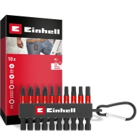 Набор бит Einhell 50mm, битодержатель с карабином, PH PZ T H, 10шт (118633)