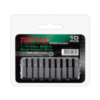 Набор бит Toptul 1/4" L25мм T40 10шт. (FSEA0840G)