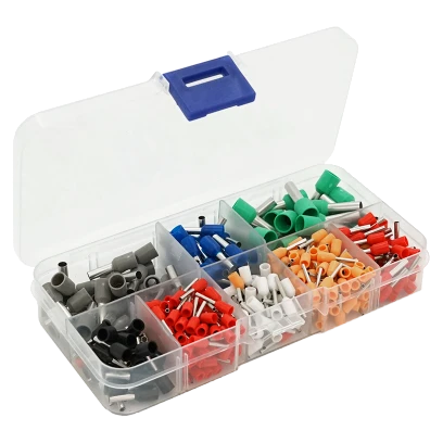 Набор клемм/наконечников 400шт (O-100, R-100, W-50, G-50, Y-25, B-25, Bl-25, A-25)
