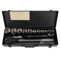 Набор торцевых головок Alloid 19-50мм, 3/4", 12-гран., 17шт. (НГ-6017М-12)