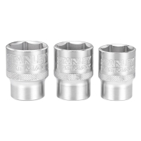 Набор торцевых головок Stanley торцевых 1/2" Maxi Drive, с шестигранным профилем, 3 шт: 21, 22, 24 мм. (FMMT17095-0)