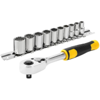 Набор торцевых головок Stanley торцевых 1/4" 10 шт, с трещеткой (STMT82666-0)