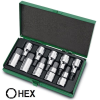 Набор торцевых головок Toptul шестигранник 1/2" Н4-Н19 (GAAD1007)