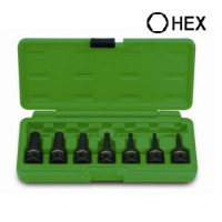 Набор торцевых головок Toptul ударных HEX 1/2" 4-14мм 7 шт. (GDAI0702)