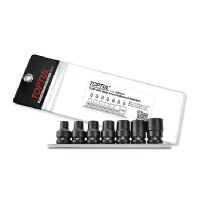 Набор торцевых головок Toptul ударных TORX 1/2" E10-E24 7шт. (звезда Давида) (GDAG0701)