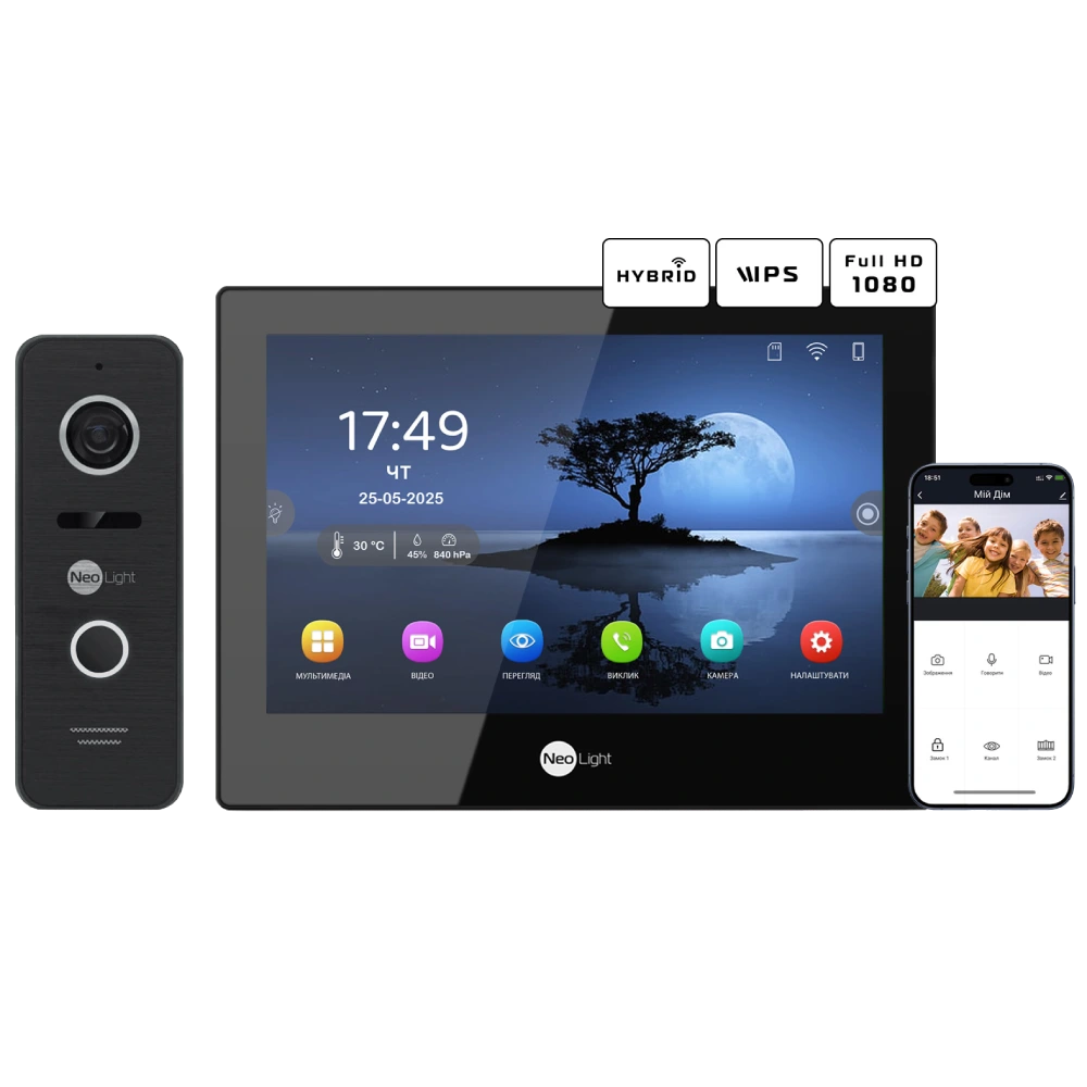 Neolight ALPHA Hybrid Black + PRIME FHD Black з кутком