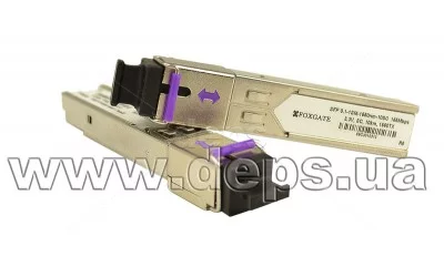 Одноволоконні SFP 100Mbps WDM модулі FoxGate SFP 0.1-1SM-1550nm-10LC