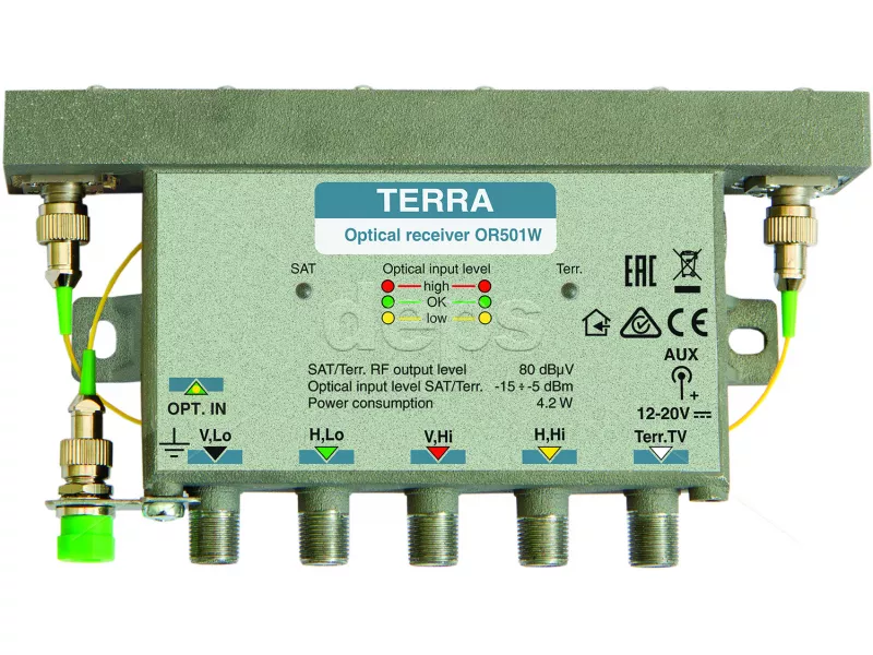 Оптический приемник 4 ПЧ СТВ TERRA OR501W