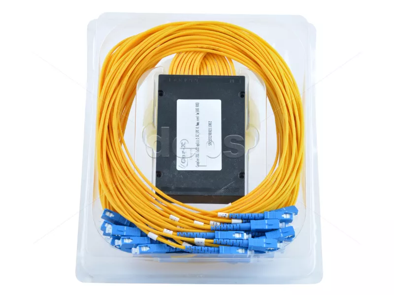Оптичні дільники Coupler PLC-1x32-split-2-SC/UPC (ABS-box) Coupler PLC-1x32-split-2-SC/UPC-0.9mm,  cord 1m (в корпусе)