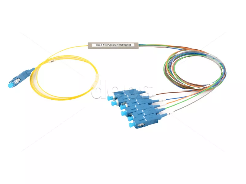 Оптичні дільники PLC 1×6 UPC (міні-корпус)