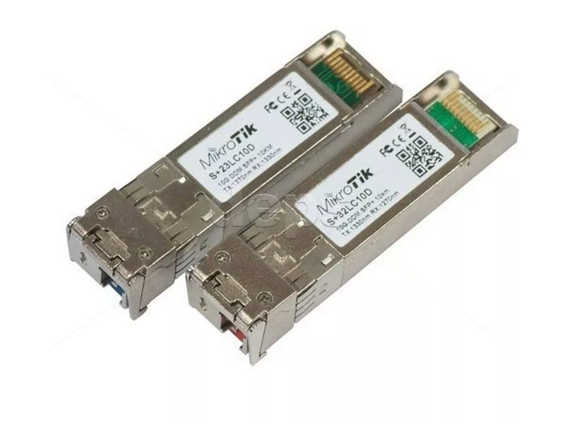 Пара SFP+ модулей MikroTik S+2332LC10D