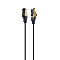 Патч-корд 0.25м, S/FTP, cat 8, литий, 50u", CU, AWG 27, LSZH, black Cablexpert (PP8-LSZHCU-BK-0.25M)