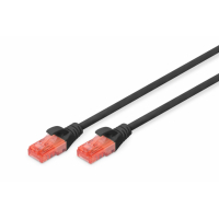 Патч-корд 10м, CAT 6 UTP, AWG 26/7, Cu, LSZH, black Digitus (DK-1617-100/BL)