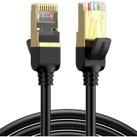 Патч-корд 15м, F/FTP cat 7 RJ-45 black Ugreen (U_11274)