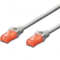 Патч-корд 1м, CAT 6 UTP, AWG 26/7, Cu, LSZH, grey Digitus (DK-1617-010)